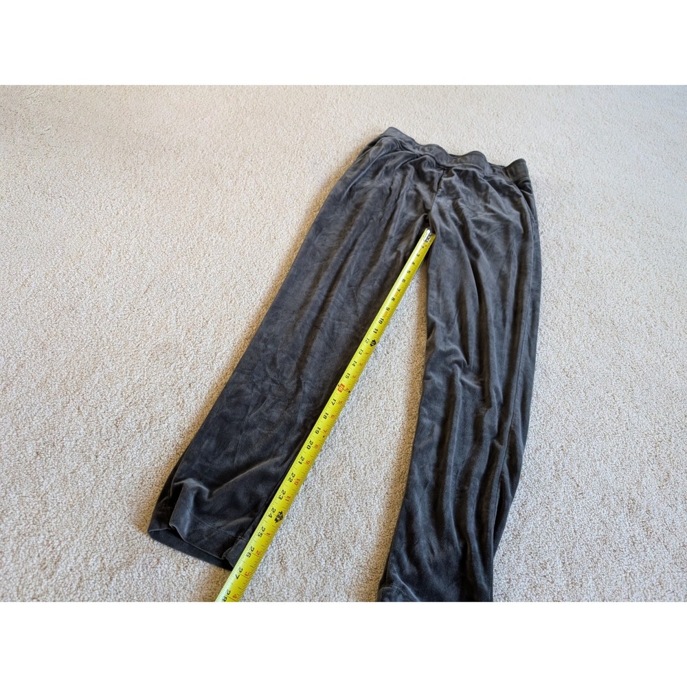 Cable & Gauge Women Gray Velour Track Pants Joggers Medium - Picture 7 of 10
